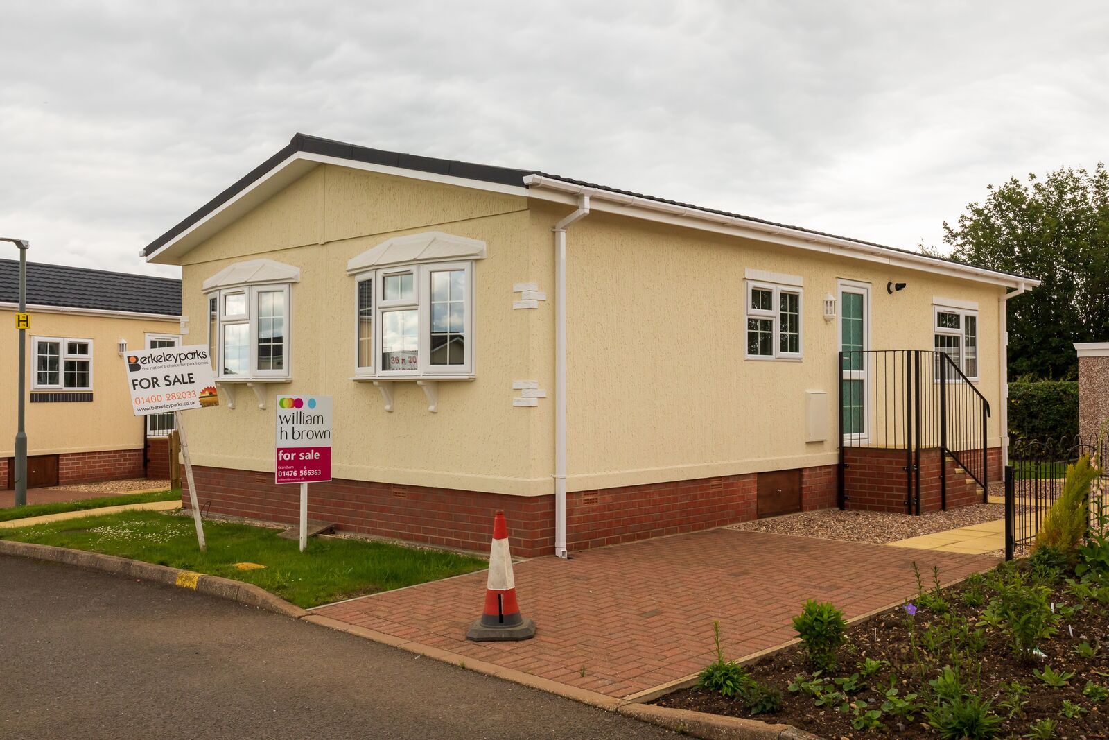 A modern home at Allington Gardens Park, on the former camp site.