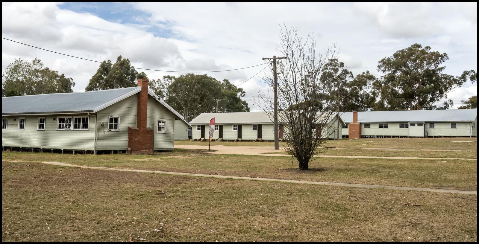 Surviving huts of Block 19 at the former Bonegilla Migrant Camp, photographed in 2018.
