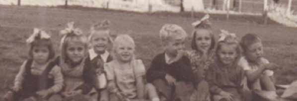Children at Broadmeadows migrant hostel.