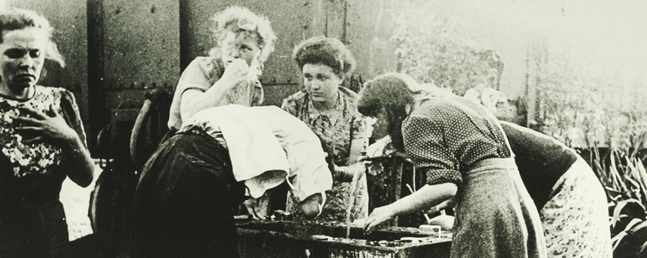 Residents at the Campo Limpo immigrant hostel.