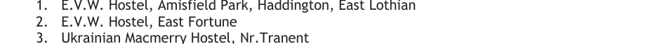 East Fortune entry in the Ukrainian hostel directory.