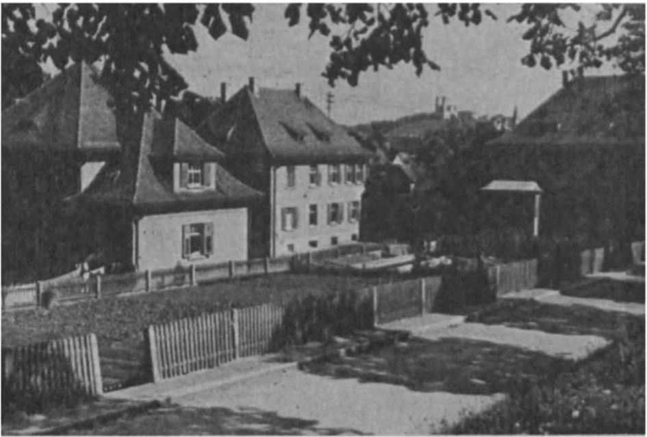 Camp hospital buildings.