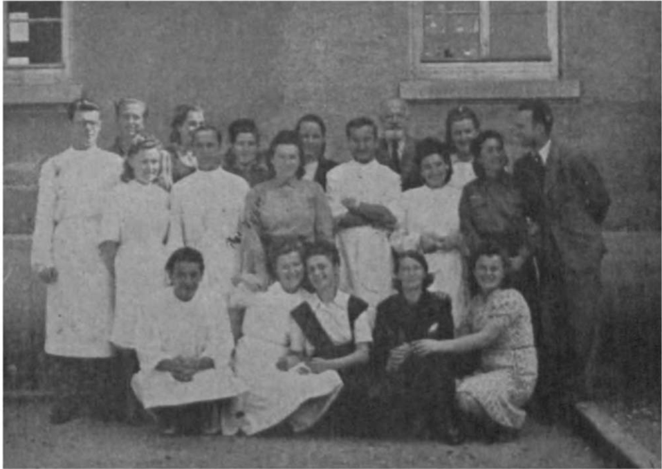 Members of the camp hospital staff.
