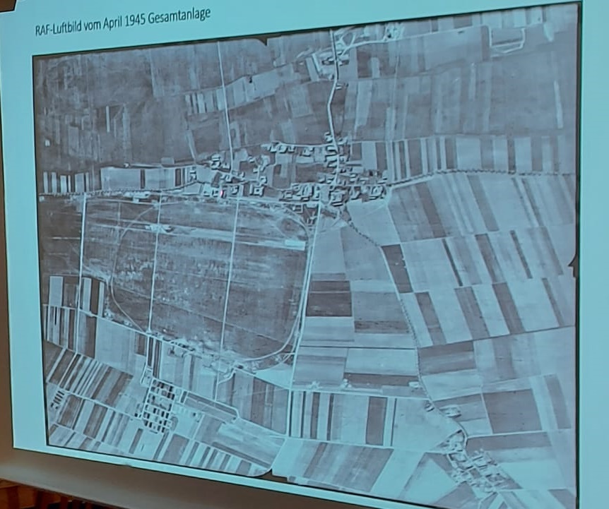 RAF aerial photograph of the Ganacker airfield, April 1945.