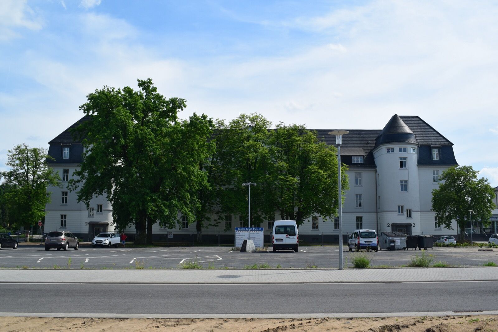 The surviving buildings of the former Hutier-Kaserne in Hanau’s Lamboy district.