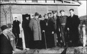Central Ukrainian Relief Bureau representatives visiting Heidenau in December 1945.