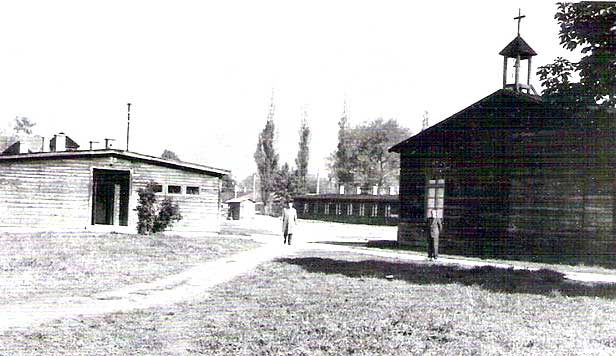 Camp buildings at Hellbrunn.