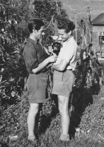 Two residents at Hellbrunn between 1948 and 1949.