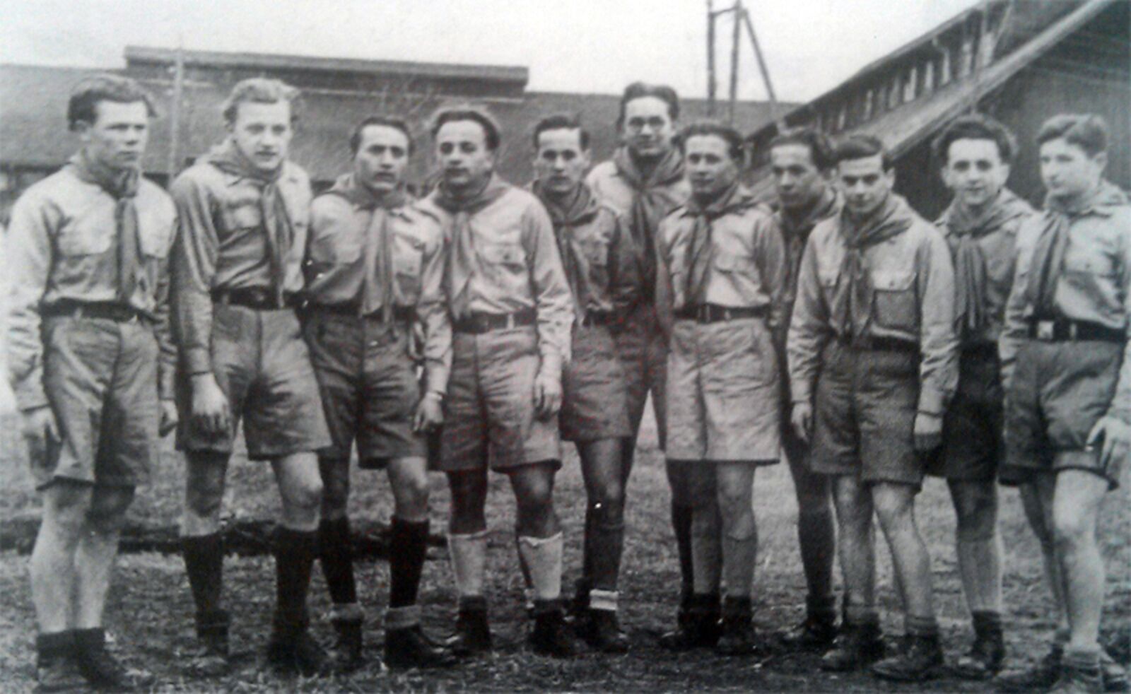 Plast scouts at Karlsfeld, autumn 1945.