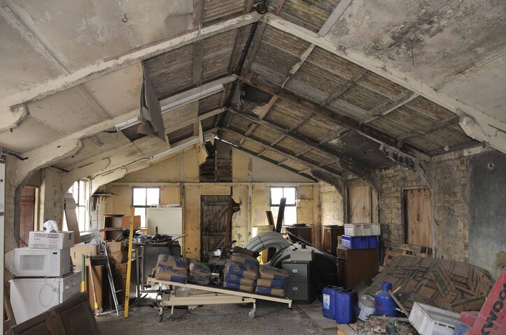 Internal view of a surviving building at the Kildary camp.