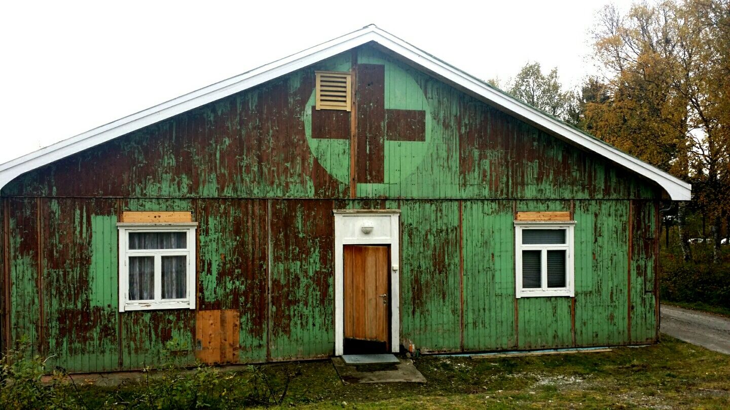 The former hospital at Klungset, where forced workers helped with construction.
