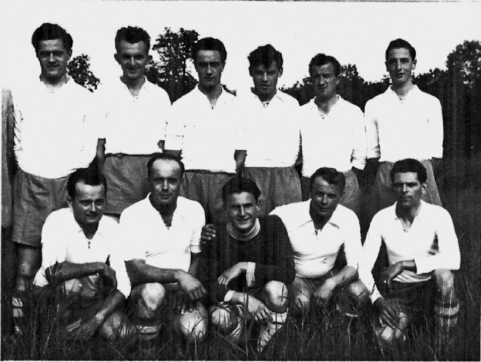 The Danubia camp football team posed for a group photograph.