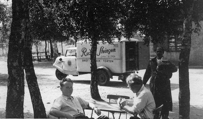 Bread delivery vehicle near Lintorf camp