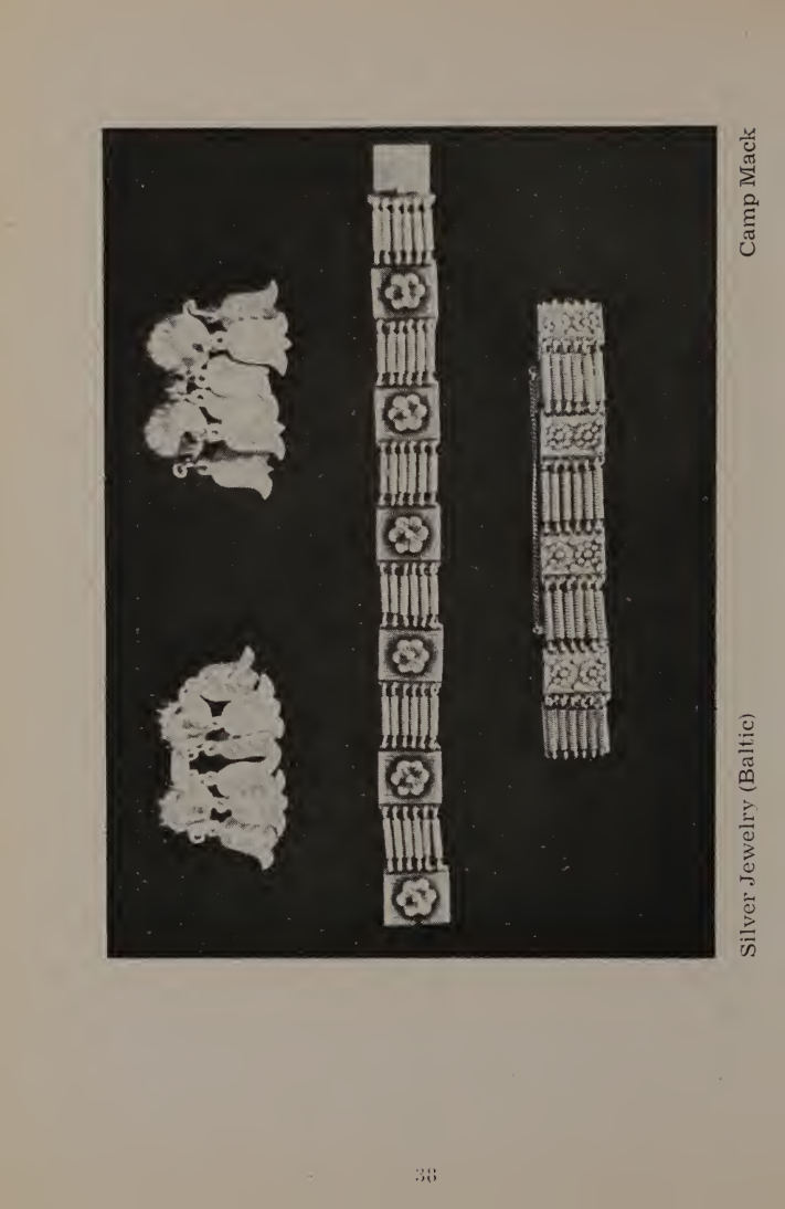 Silver jewellery attributed to Camp Mack in the original exhibition catalogue, plate 38.
