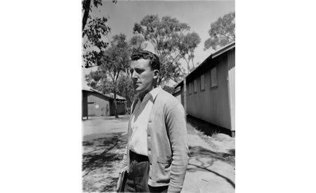 A doctor at Top Camp, Northam, in 1950.