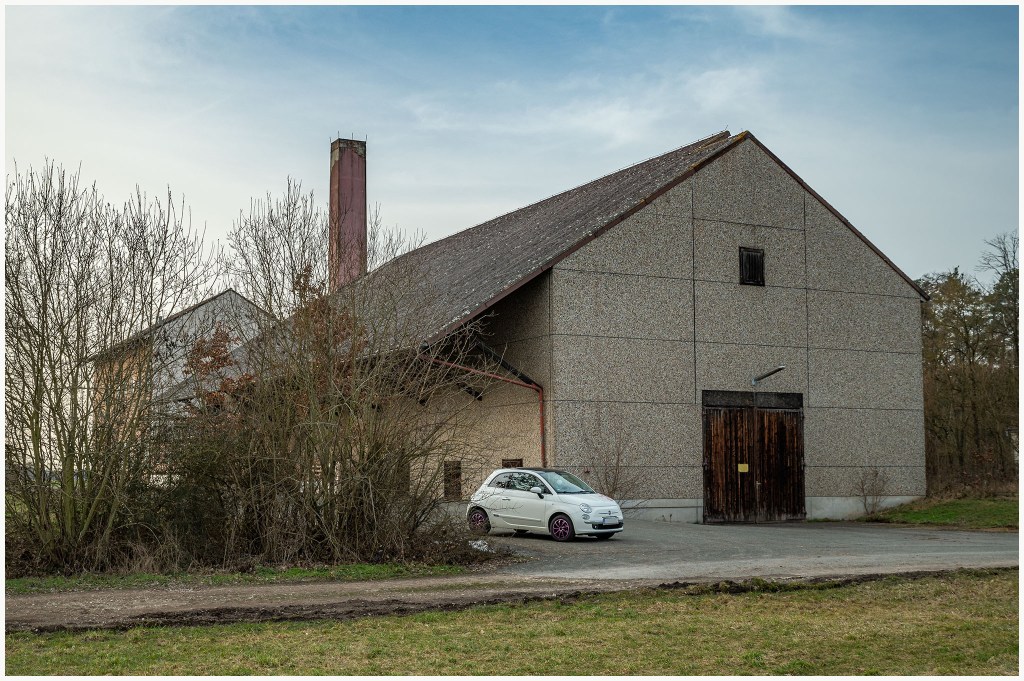 Modern industrial premises at the former airfield