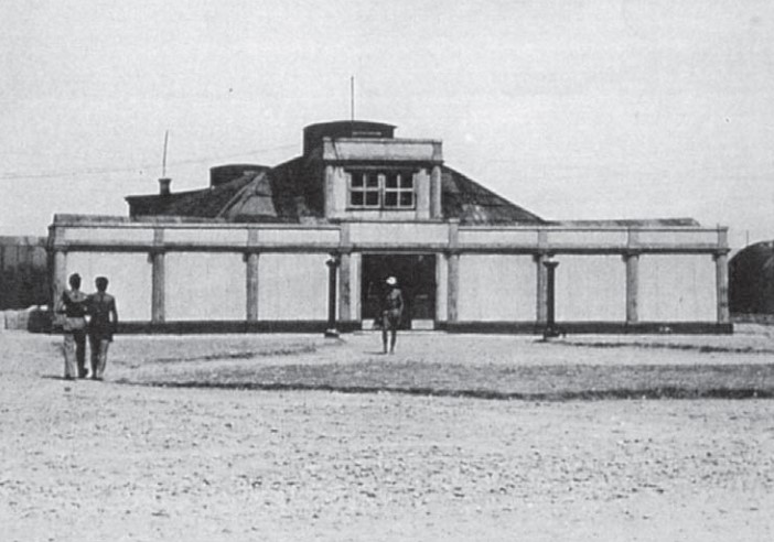 The theatre building at Rimini camp.