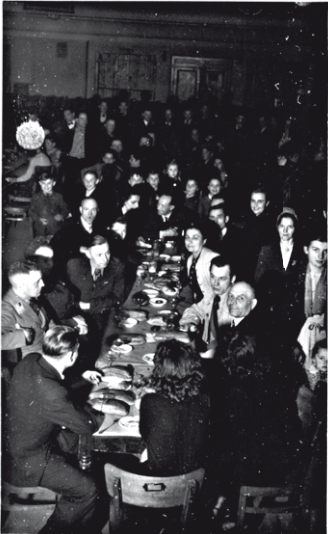 Camp canteen, Block VI, around 1950.