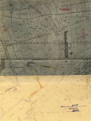 Municipal plan of the Böblingen Fliegerhorst area, 11 April 1940
