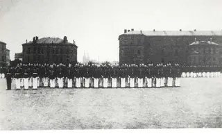 The infantry barracks parade ground, 1910