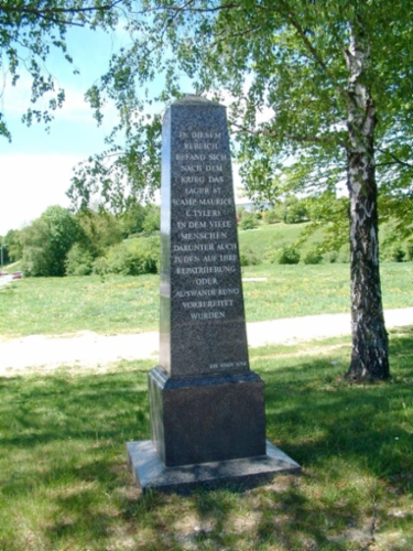The memorial to Camp 67 on Landwiedstraße, erected in 1996.