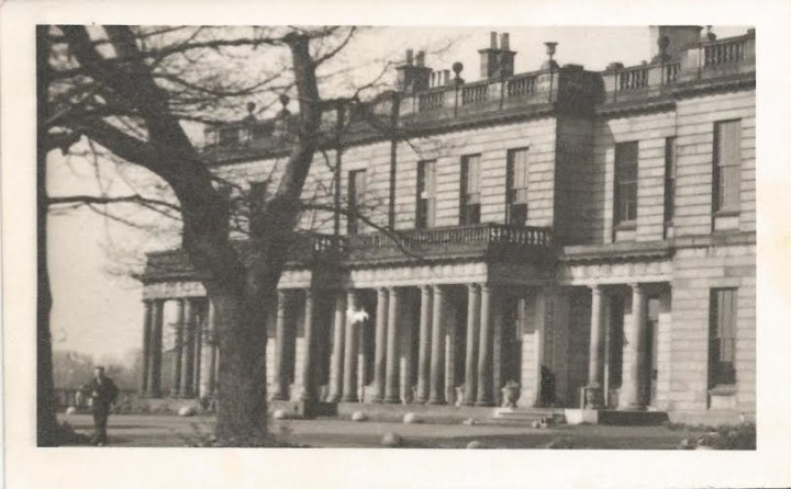Windlestone Hall in a family photograph.
