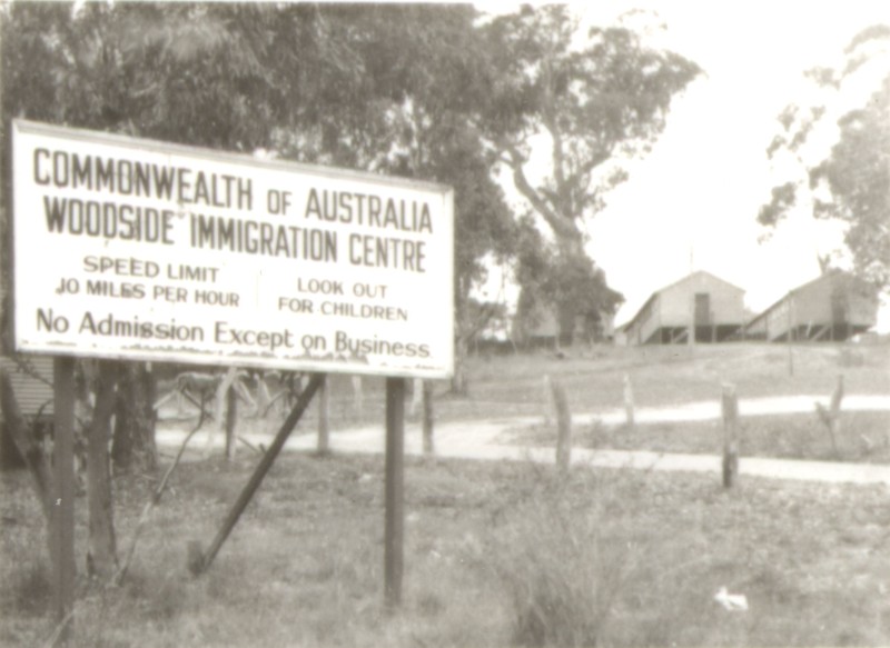 The entrance to Woodside Immigration Centre.